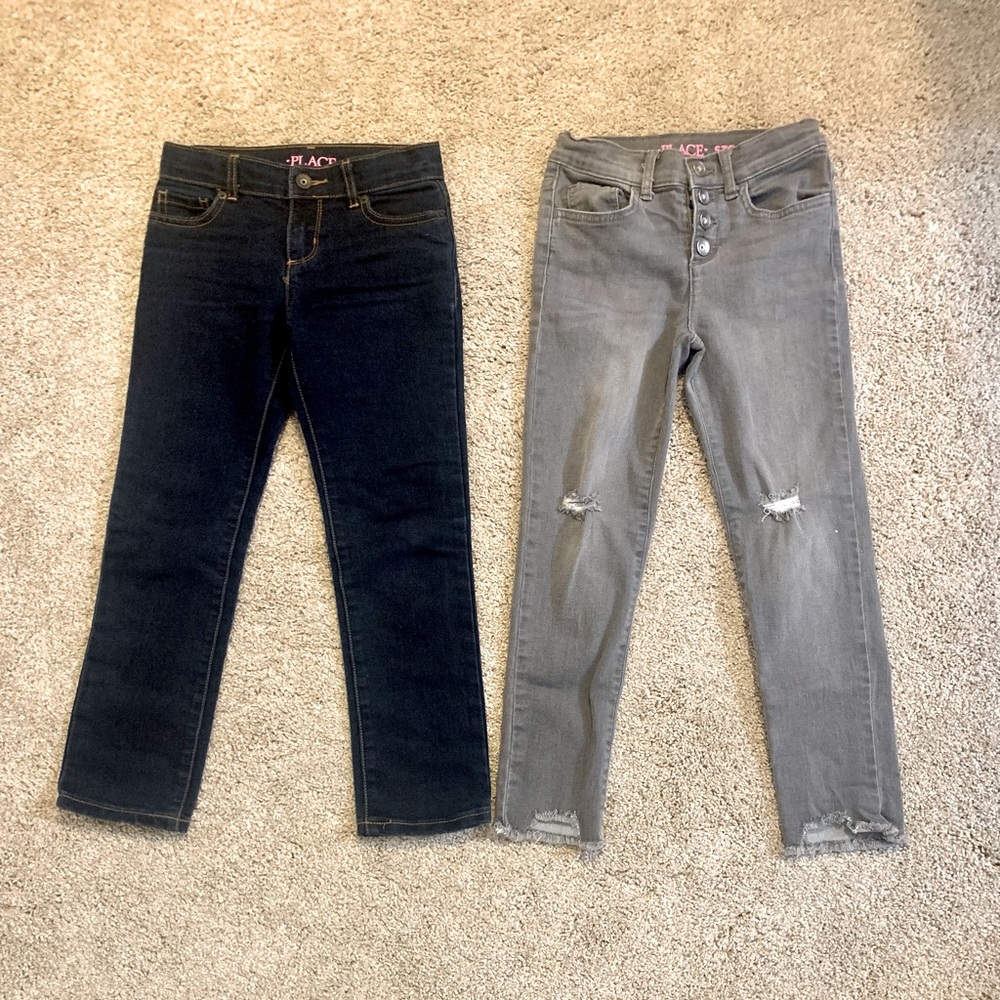 2 Pair Girl Size 6X/7 Jean NWOT